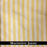 pochon tissu marinière jaune