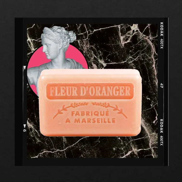 Les Poétisés Astrée savon parfumé à la fleur d'oranger design antique